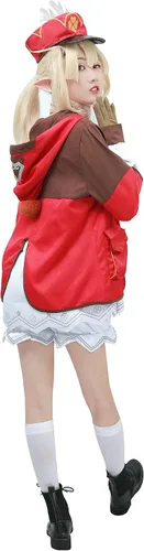 Vista 4 de DAZCOS Disfraz de Sangonomiya Kokomi Venti Klee para cosplay de Genshin para Halloween