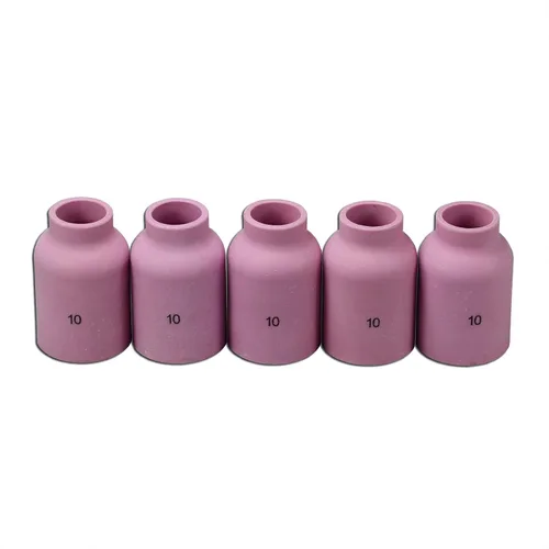 Vista 6 de RIVERWELD TIG - Boquilla de alúmina con lente de gas, vasos de cerámica Jumbo de gran diámetro 53N87 12# 3/4 pulgadas 53N88 5/8 pulgadas #10 53N89