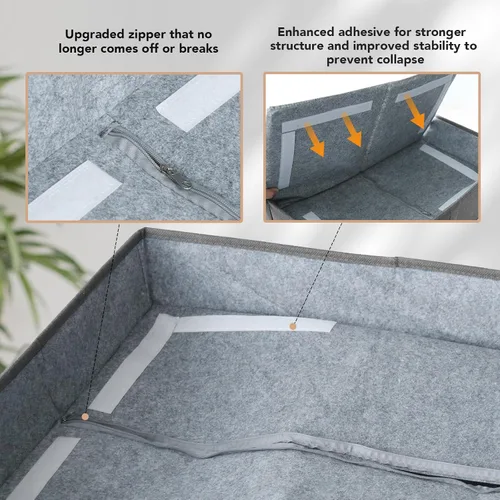Vista 3 de Top Bed - Condominios para gatos de tres habitaciones, casa para gatos extra ancha todo en 1 para interiores, múltiples gatos familia de cachorros