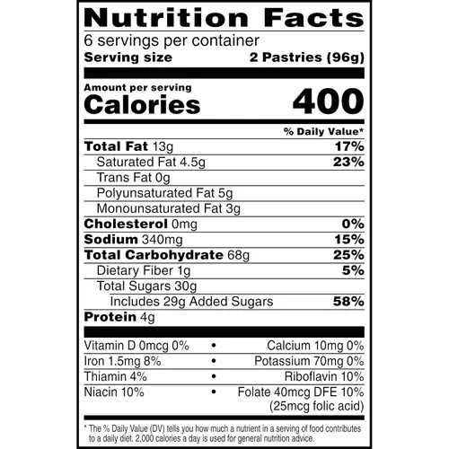 Vista 9 de Pop-Tarts Pasteles tostadores, alimentos para el desayuno, aperitivos para niños, azúcar moreno esmerilado canela (144 tartas)