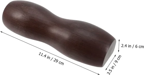 Vista 7 de Almohada ergonómica de madera para soporte de espalda, almohada de sala de sauna, almohada de madera tipo U para dolor de cuello y lumbar