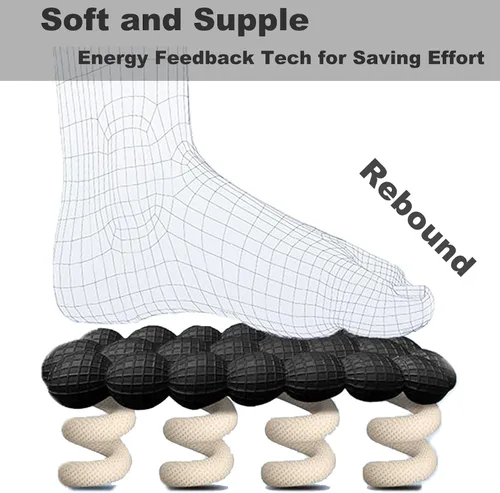 Vista 3 de Mukinrch - Pantuflas de masaje con burbujas para mujeres y hombres, divertidas pantuflas de lichi antideslizantes, para gimnasio, casa, ducha