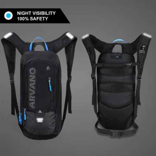 Vista 2 de Mochila de Bicicleta Pequeña Mochila de Ciclismo de Montaña Ligera 6l Mochila de Día - Ciclismo MTB, Senderismo, Esquí, Bicicleta de Nieve