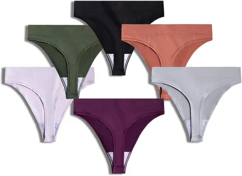 Vista 4 de GRANKEE Bragas sin costuras transpirables para mujer no transparentes 3-6