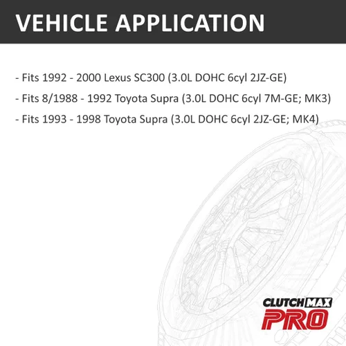 Vista 2 de PRO Performance Stage 2 Placa de disco de embrague con herramienta de alineación compatible con Toyota Supra MK3 7MGE MK4 2JZGE 1992-2000 Lexus
