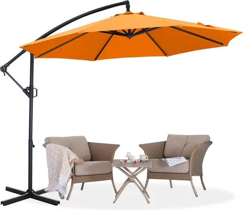 Vista 11 de ABCCANOPY Sombrillas voladizas prémium de 9 pies para patio