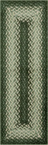 Vista 9 de Maples Rugs Marion - Alfombra bohemia con diseño trenzado, fabricada en Estados Unidos, lavable, antideslizante, para entrada, vestíbulo, cocina