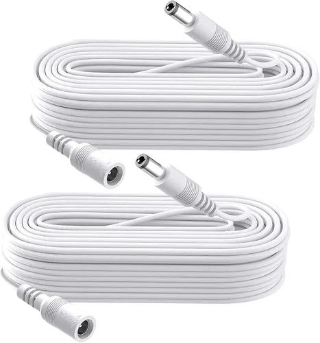 Vista 12 de Cable de extensión de alimentación CC de 3.3 pies, adaptador de corriente de 12 V/24 V, cable de extensión de 0.217 in x 0.083 in para cámara