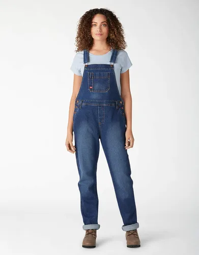 Vista 2 de Dickies Overol con pechera de mezclilla para, Retro Stonewash