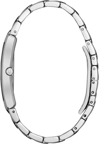 Vista 11 de Bulova Reloj clásico de cuarzo rectangular de 2 manecillas para hombre