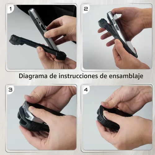 Vista 6 de TC51 TC52 TC56 TC57 TC510K TC57X TC52X TC52X TC5X - Funda protectora y ergonómica para escáneres de código de barras de mano Zebra SG-TC5X-EXO1-01