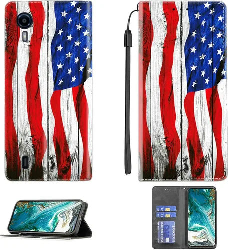 Vista 47 de Aroepurt Funda para UMIDIGI G1 Plus compatible con UMIDIGI G1 Plus Funda para teléfono Funda de piel sintética con función atril magnética CPT15