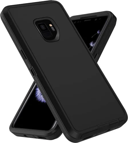 Vista 6 de Funda para Samsung Galaxy S9 con protector de pantalla, cuerpo completo, resistente, a prueba de golpes, a prueba de caídas, funda protectora