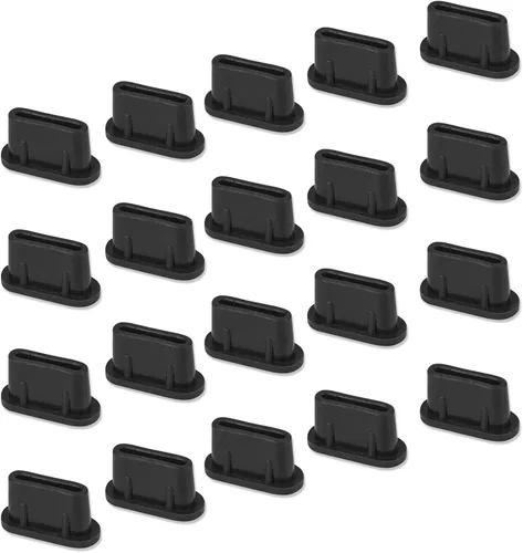 Vista 8 de Cubierta USB C, paquete de 10 protectores de puerto de cargador tipo C para iPhone 17 16 15 Pro Max, Samsung Galaxy S24, S23, S22 Ultra S21 FE S20