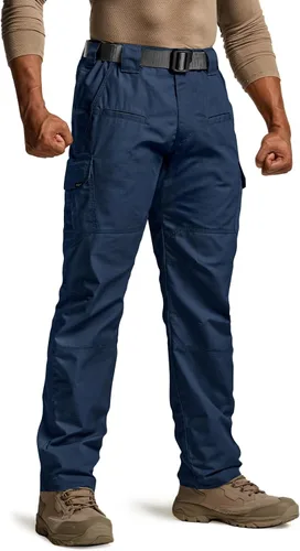 Vista 31 de CQR Pantalones tácticos para hombre, resistentes al agua, pantalones cargo Ripstop, ligeros EDC trabajo, senderismo, ropa para exteriores Mag Pocket