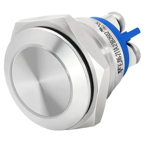 Vista 8 de (3 piezas) interruptor de botón momentáneo impermeable IP67 de 16 mm 5/8" con cabeza abovedada de acero inoxidable 304, 5V-250V CC/CA, SPST