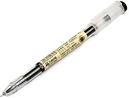 Vista 5 de BEMLP Bolígrafo de tinta de gel de punta extra fina de 0.014 in, color negro, para oficina japonesa, escuela, papelería, suministro, 12