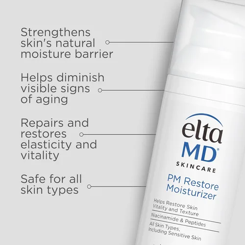 Vista 3 de EltaMD AM & PM - Kit hidratante facial con limpiador facial espumoso diario, suave para pieles sensibles