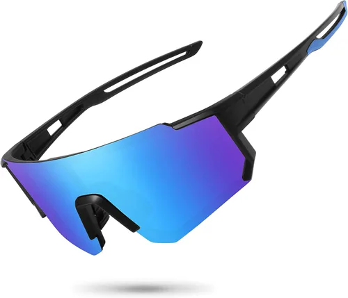 Vista 24 de STORYCOAST Lentes de sol deportivos polarizados para hombres y mujeres, para conducir, pesca, ciclismo, bicicleta de montaña, protección UV400