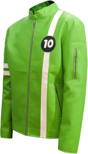 Vista 4 de Chaqueta de piel sintética o sintética para hombre tallas XXS-3XL forro polar verde con licencia oficial de star wars silent one crew