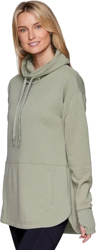 Vista 3 de RBX Active - Sudadera ligera y suave de forro polar para mujer