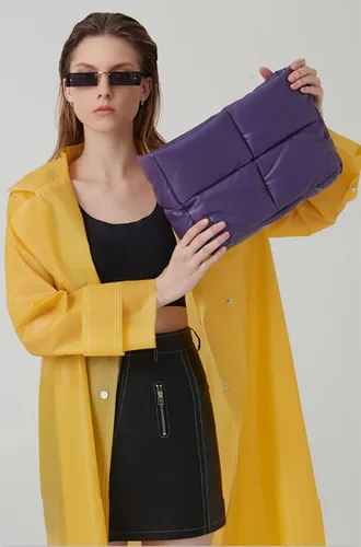 Vista 5 de Bolsas hobo para mujer, suaves, acolchadas, con relleno, con asa superior, cuadradas, sólidas, bolsas de mano