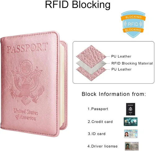 Vista 2 de Walnew RFID - Funda para pasaporte