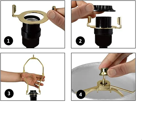Vista 4 de El adaptador SLIP UNO convierte tu pantalla de 15 pulgadas de alto para adaptarse a la base de lámpara SLIP UNO (apertura de 1 7/16 pulgadas) - 12