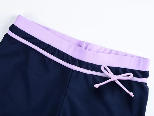 Vista 7 de JerrisApparel - Traje de baño de dos piezas para niñas. Traje de baño tipo tankini (camiseta sin mangas con short).