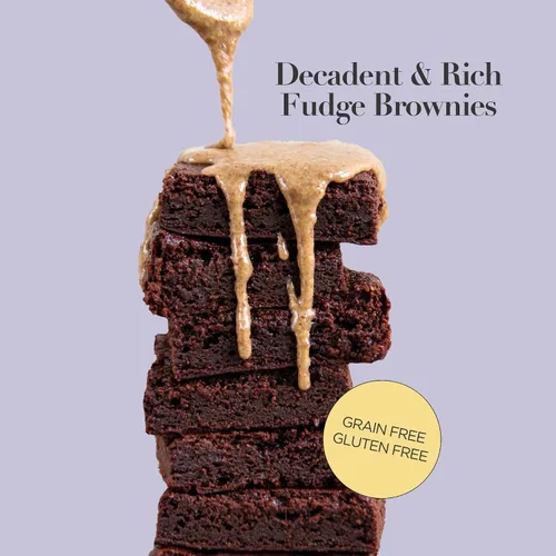 Vista 3 de Stellar Eats Mezcla para hornear brownie sin cereales Sin gluten, sin lácteos, a base de plantas, apta para paleo, endulzada naturalmente
