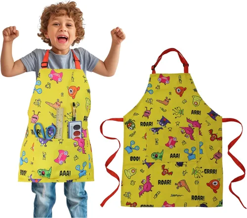 Vista 15 de Delantal para niños - cocina, jardinería, artista, pintura, limpieza, horneado, cerámica, chef, cocina, regalo para niños, niñas