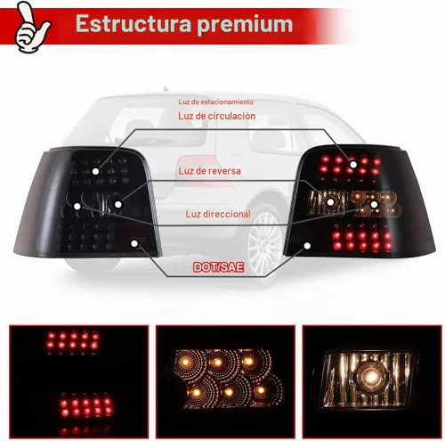 Vista 5 de Nixon Offroad Luces traseras para VW Golf MK4 / GTI 1999-2004