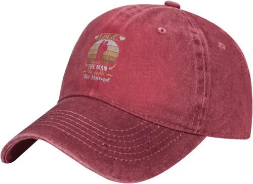 Vista 2 de Dad Themam The Myth The Legend Baseball Cap for Men Women Hats Adjustable Vintage Washed Cotton Dad Hat