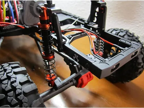 Vista 7 de Que-T Amortiguador de metal 4pcs para 1/10 RC Crawler Car SCX10 D90 TRX4 TRX6 (2.953 in)