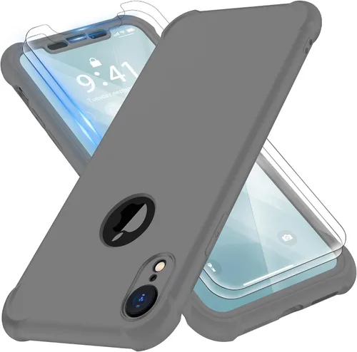 Vista 24 de ORETECH Funda para iPhone XR, con [2 x Protectores de Pantalla] [Prueba de Caídas de Grado Militar de 10 Pies] [Protección de Cámara] 360° A Prueba
