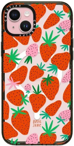 Vista 111 de CASETiFY Impact Funda para iPhone 15 [Probada contra Caídas de Grado Militar 4X / Protección contra Caídas de 8.2 pies / Compatible con Magsafe]