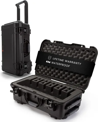 Vista 13 de Nanuk 910 Impermeable 2UP Classic Pistol Estuche Duro - Negro