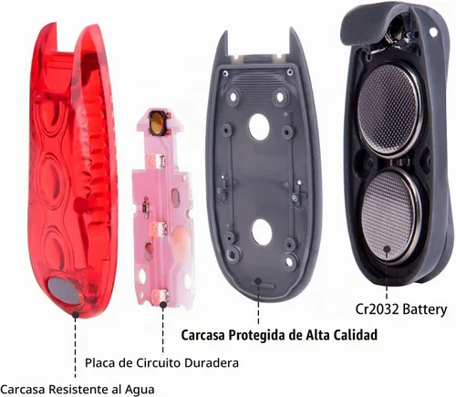 Vista 3 de Paquete de 9 Luces LED de Seguridad, Luz de Seguridad, Luces Estroboscópicas de Alta Visibilidad para Correr Usadas para Bicicleta, Caminar, etc.