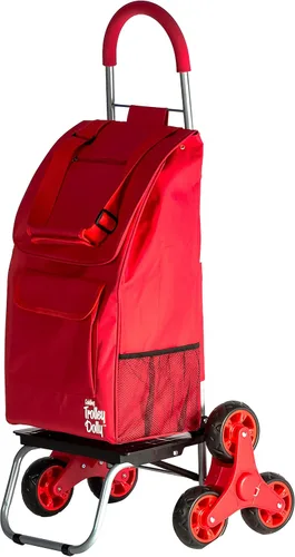 Vista 4 de dbest Products Carrito de escalador de escaleras Dolly con correas de mochila, carrito de compras Apartamento plegable para condominio