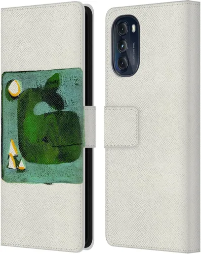 Vista 7 de Head Case Designs Officially Licensed Wyanne Blue Watercolour Bear Animals 2 Leather Book Wallet Case Cover Compatible with Motorola Moto G (2022)