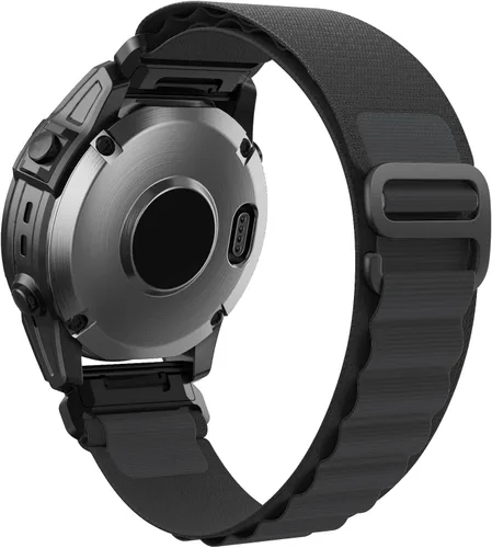 Vista 25 de Correa de reloj de nylon de ajuste rápido de 22 mm para Garmin Fenix 8/E/7/7 Pro/6/6 Pro/5/5 Plus(47mm), Epix Pro Gen 2 47mm, Forerunner