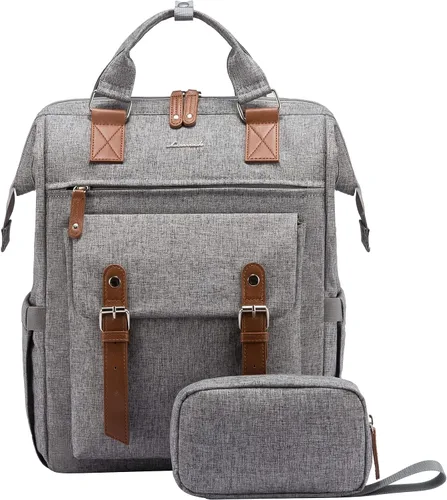Vista 35 de LOVEVOOK - Mochila para laptop, para viaje de trabajo, bolso de enfermera, profesor, médico, viajero, para computadora de negocios, mochila