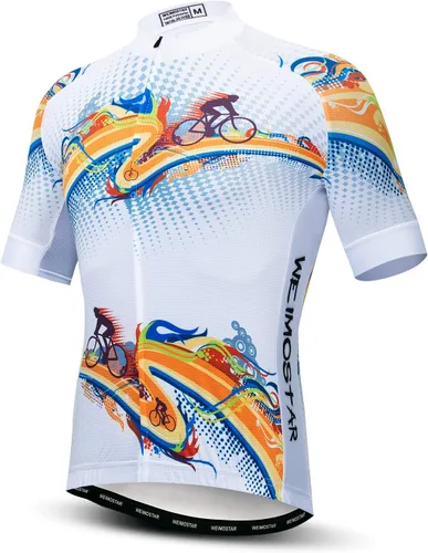 Vista 17 de Hotlion Verano Ciclismo Jersey Hombres Mountain Bike Jersey Secado rápido Bicicleta Camisa Manga Corta Ciclismo Ropa