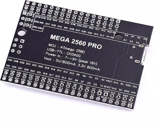 Vista 3 de Songhe MEGA 2560 PRO Embed CH340G/ATMEGA2560-16AU Pro Mega Módulo con Pinheader macho