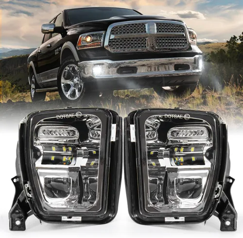 Vista 10 de BICYACO Luz antiniebla LED con DRL para Dodge Ram 1500 2500 3500 2002-2009
