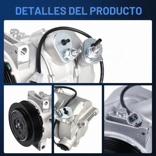 Vista 6 de Autoround CO30011C Aire acondicionado A/C Compresor de CA con embrague compatible con Jeep Compass Patriot 2009-2017 2.0L 2.4L, Dodge Caliber