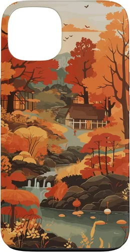 Vista 7 de Tema de otoño y coloridas hojas y árboles de otoño, colores de otoño para iPhone 16