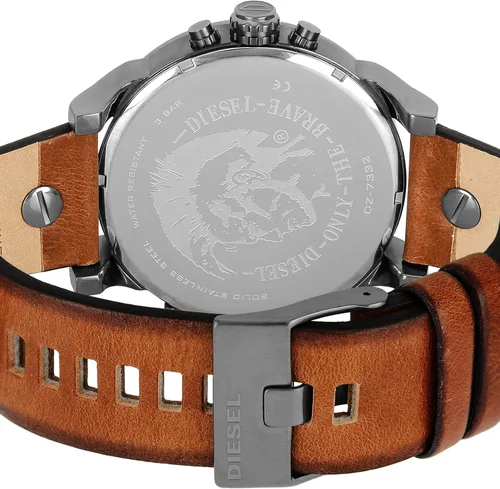 Vista 3 de Diesel DZ7332 Mr Daddy 20 Reloj de cuero marrón bronce Marrón Reloj de cuarzo