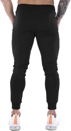 Vista 3 de Wangdo Pantalones deportivos ajustados para hombre, pantalones de entrenamiento para gimnasio, pantalones deportivos cónicos, pantalones deportivos