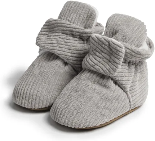 Vista 12 de Sawimlgy - Botines de algodón antideslizantes para recién nacido, con agarre, para cuna o para el invierno
